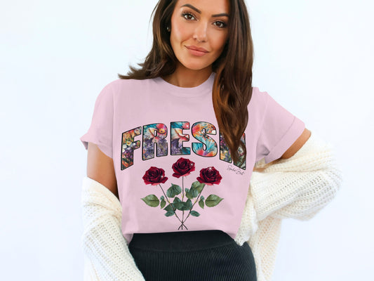 Fresh Floral Design Graphic Print T-Shirt product type