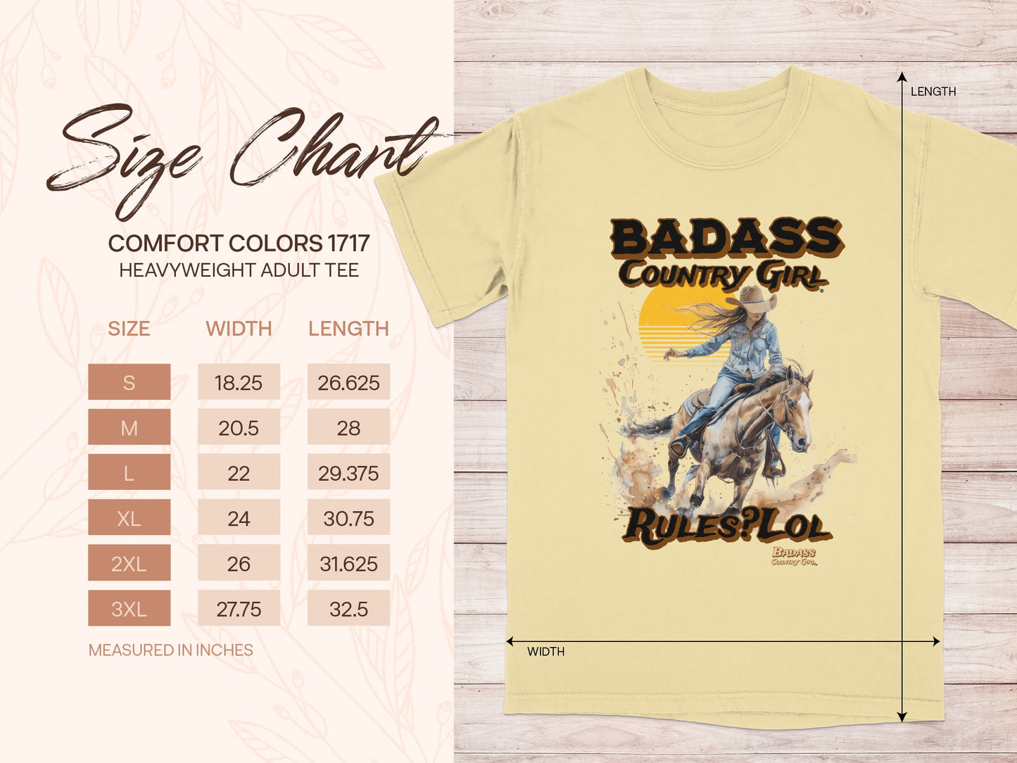Badass Country Girl Rules LOL Adult Tee product