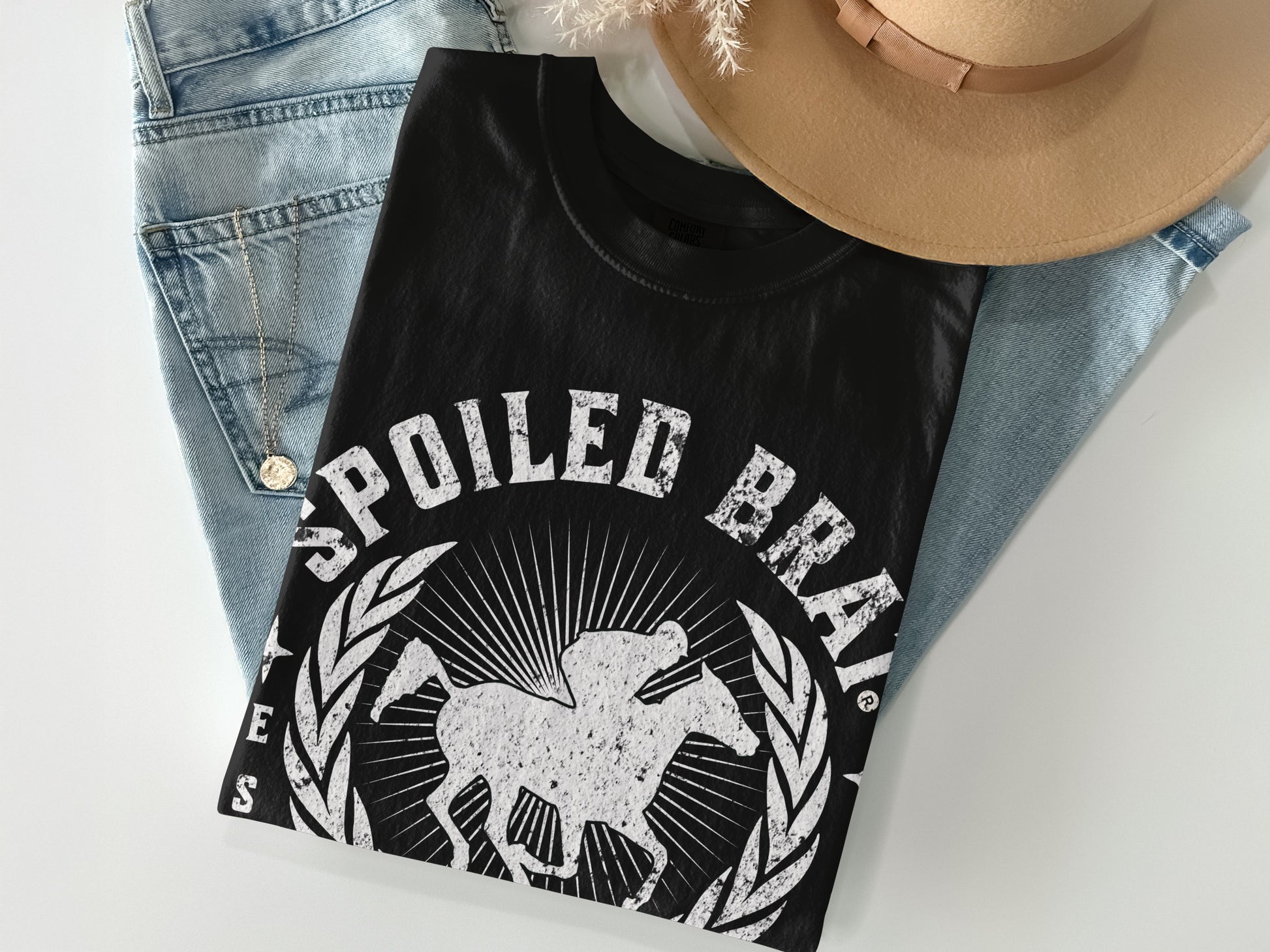 Spoiled Brat Graphic Tee with Horse Design product type