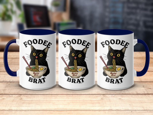FooDee Brat Cat Lover Noodle Lover Design Mug product