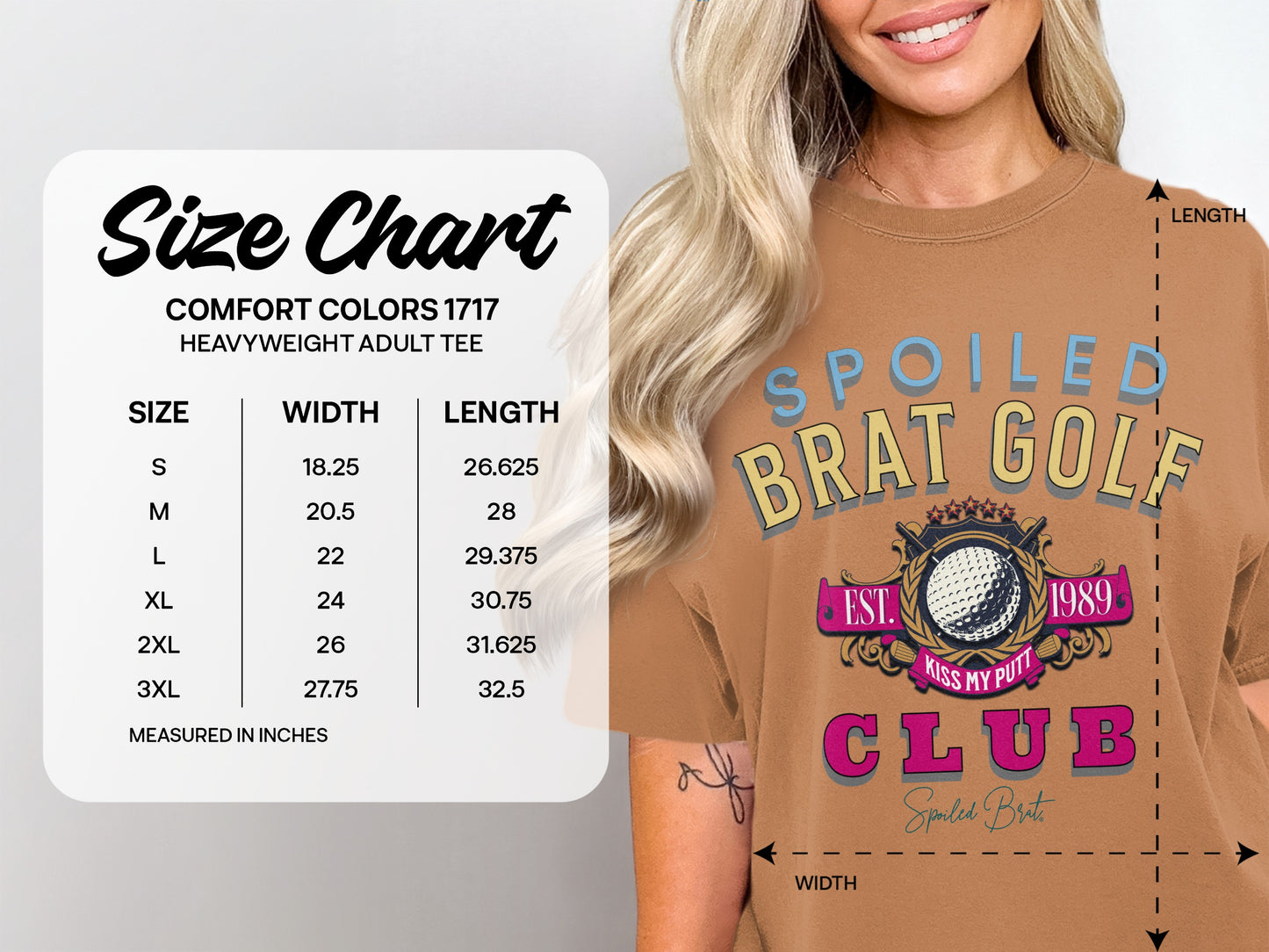 Spoiled Brat Golf Club Adult Heavyweight Tee product