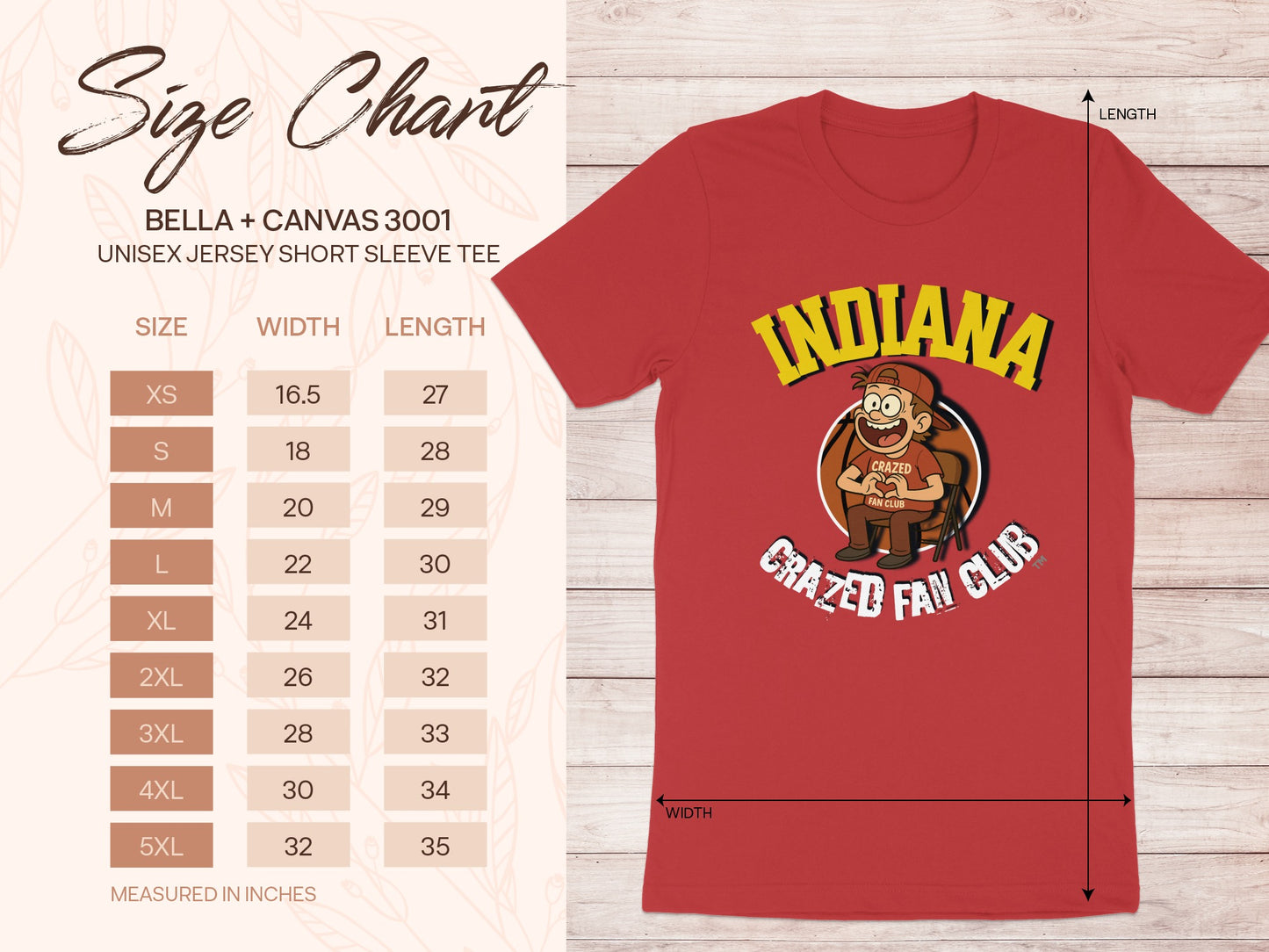 Indiana Crazed Fan Club Unisex Jersey Short Sleeve Tee product