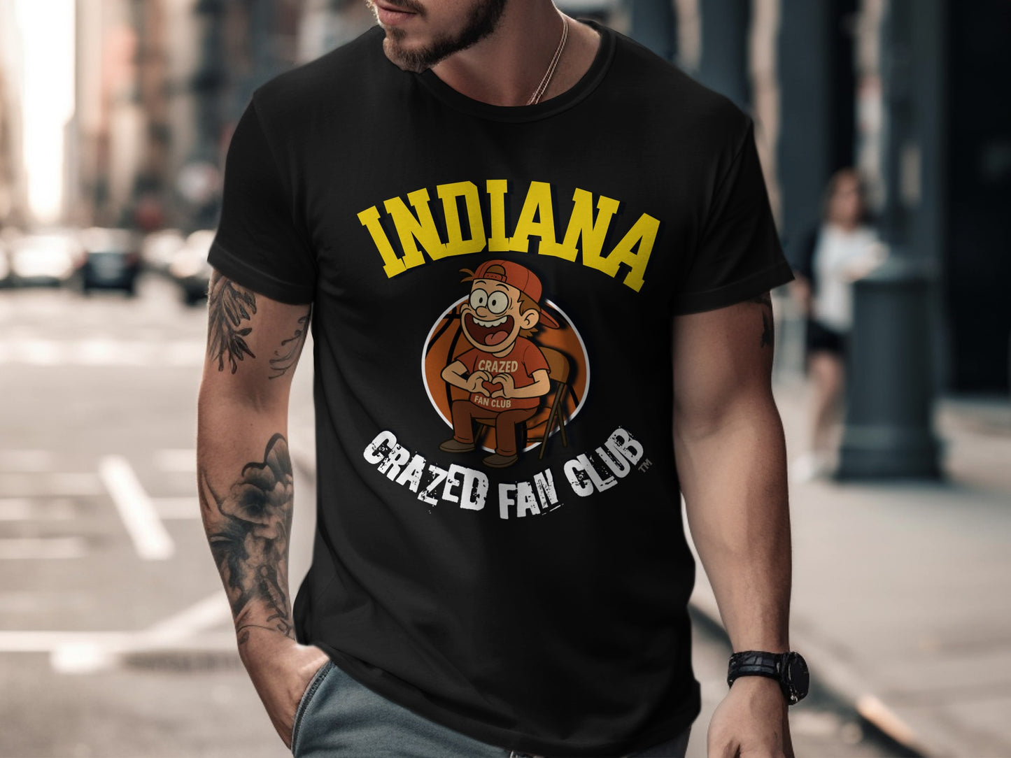 Indiana Crazed Fan Club Graphic Printed TShirt product type