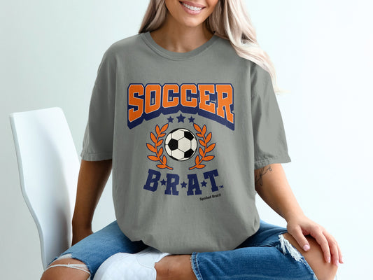 Soccer Brat Graphic Tee Fun Casual Sportswear