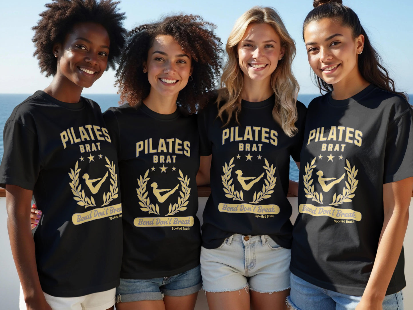 Pilates Brat Bend Don't Break Graphic T Shirt product type