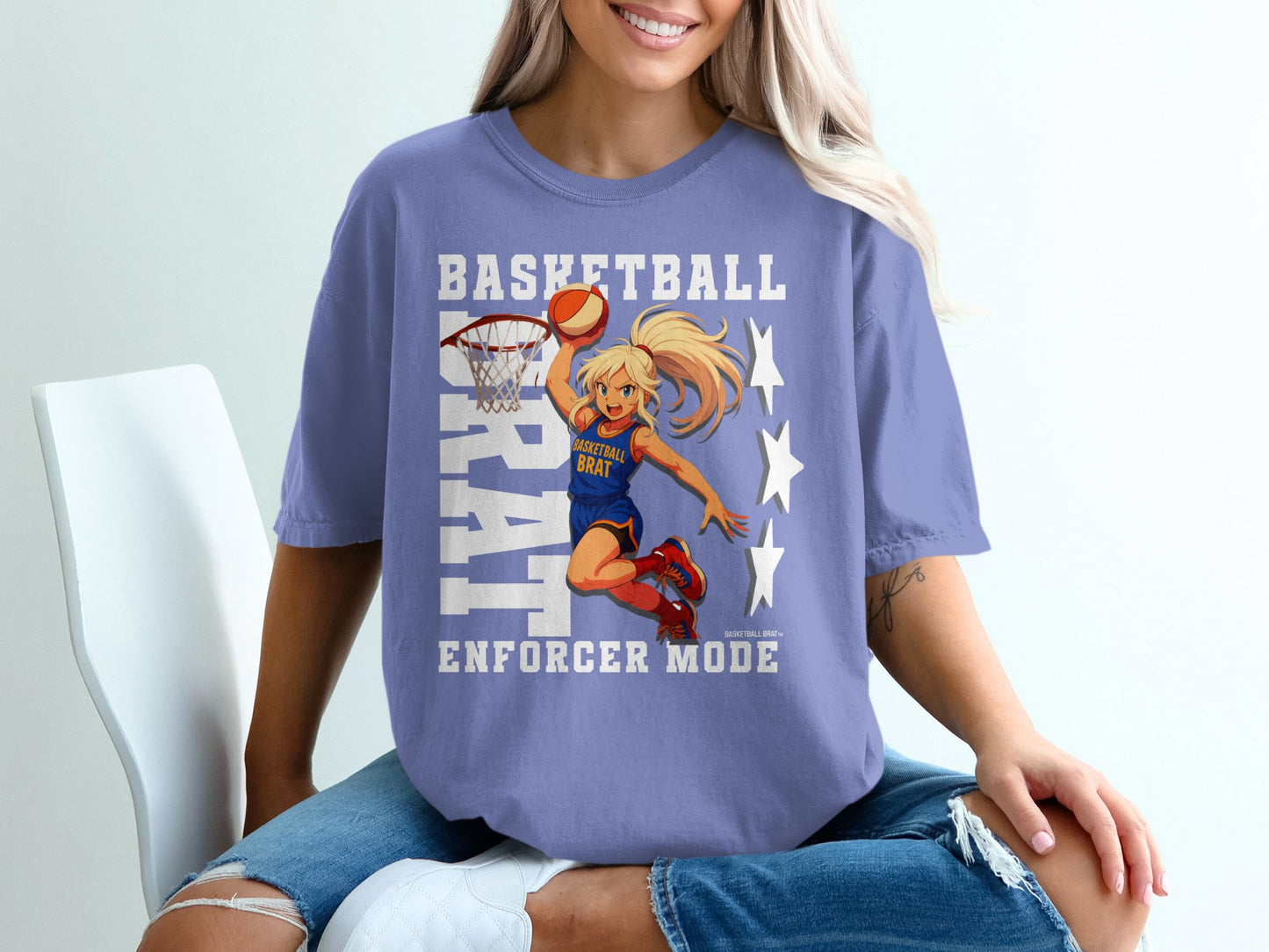 Basketball Brat Enforcer Mode Graphic Tee product type
