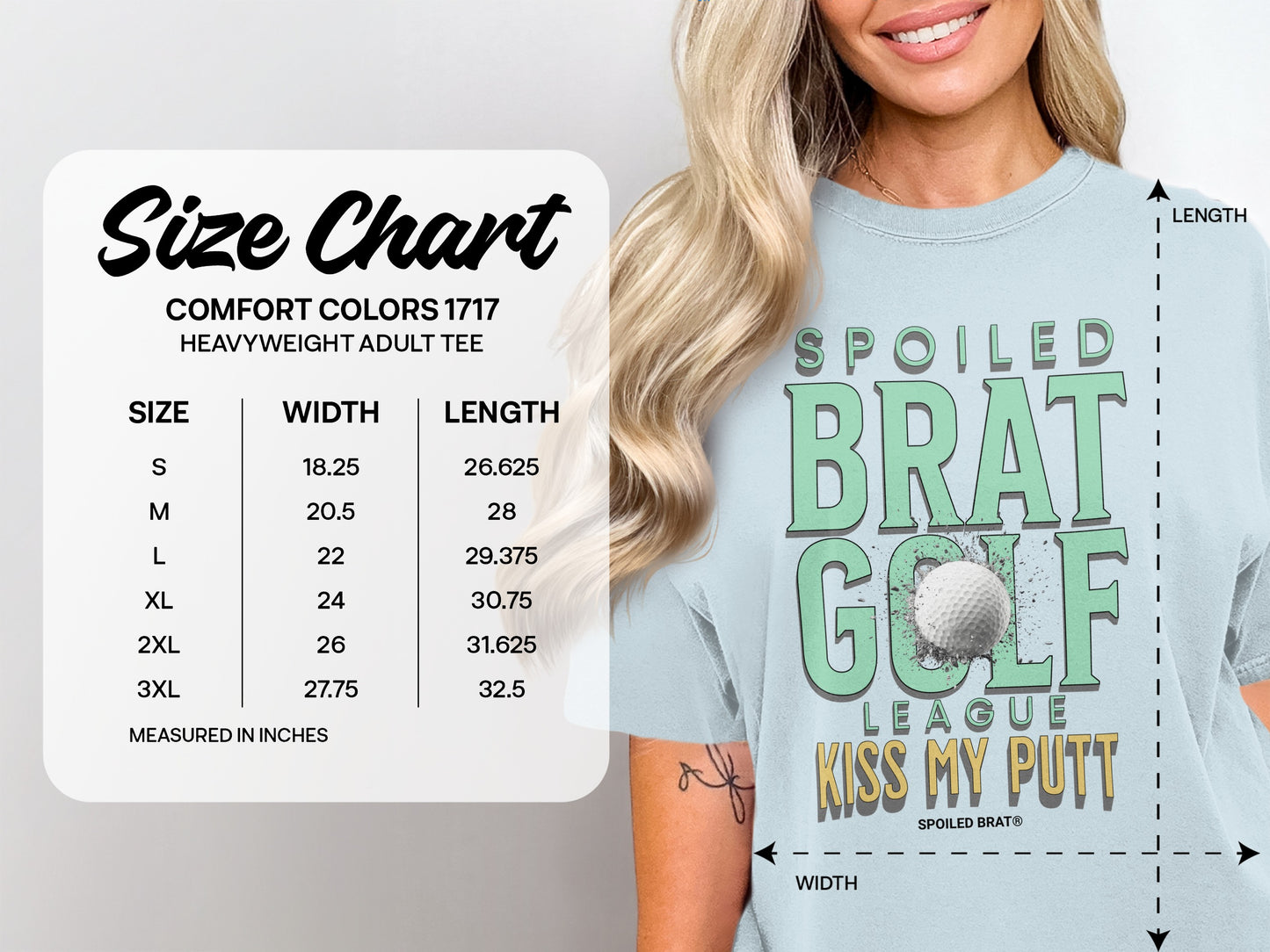 Spoiled Brat Golf League Kiss My Putt Tee product type