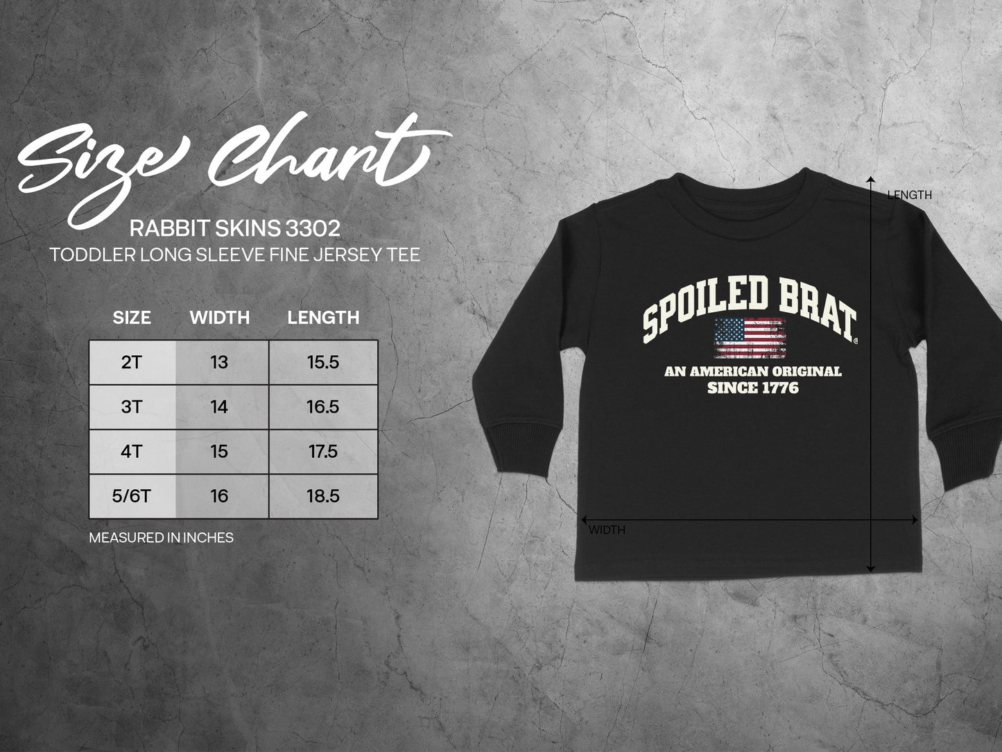 Spoiled Brat An American Original Since 1776 toddler long sleeve product