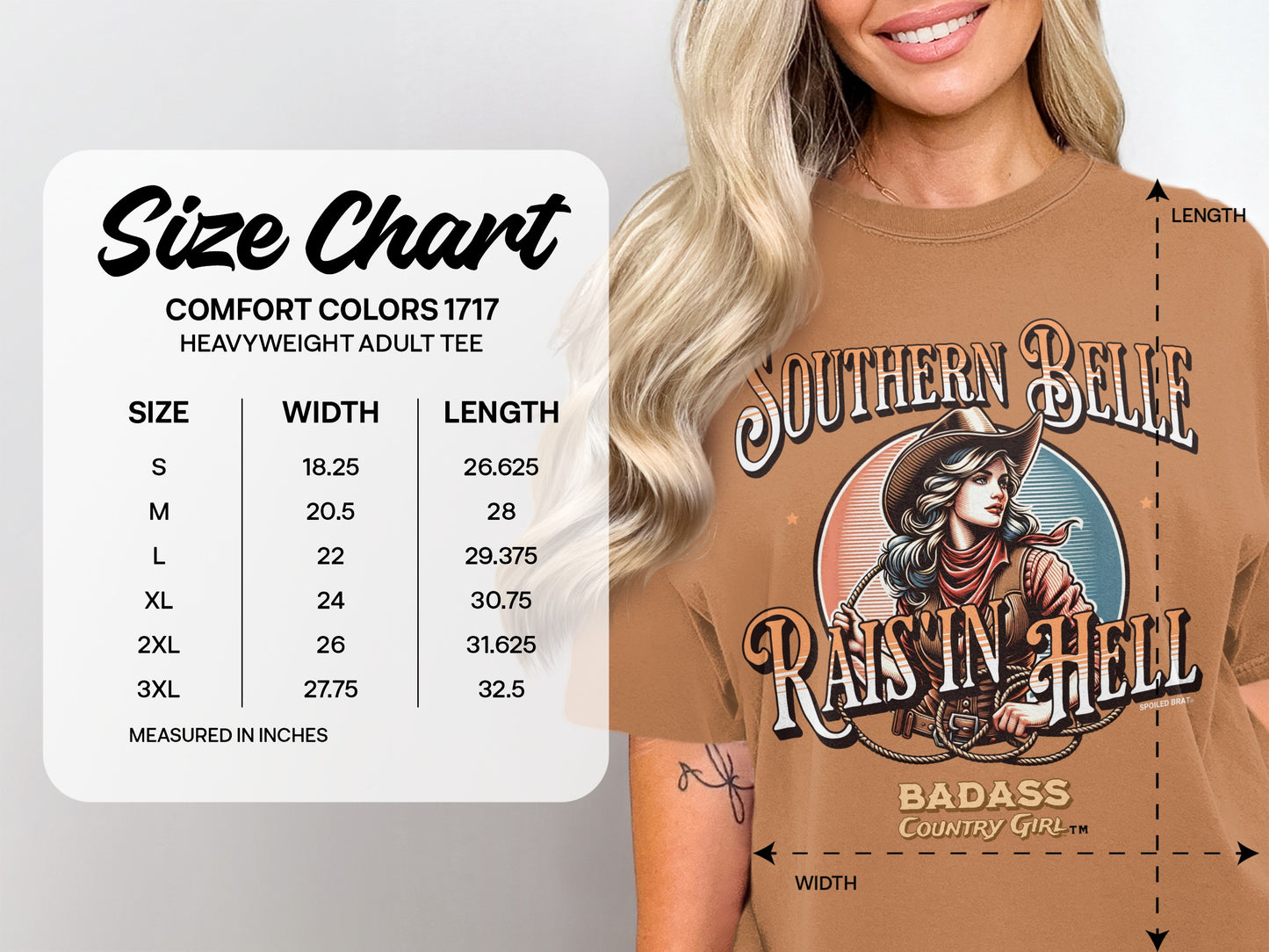 Southern Belle Raisin Hell Badass Country Girl product type