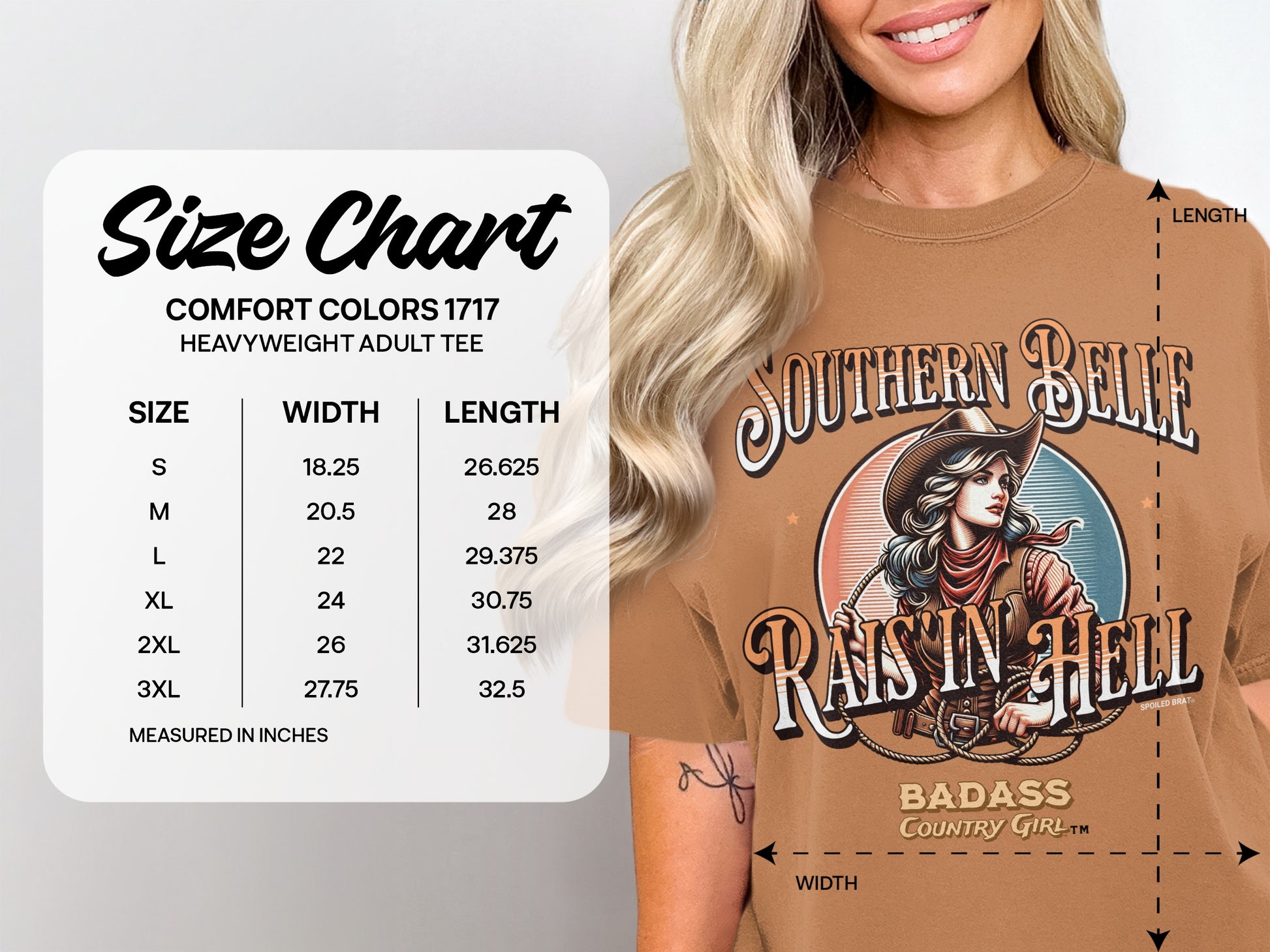 Southern Belle Raisin Hell Badass Country Girl product type