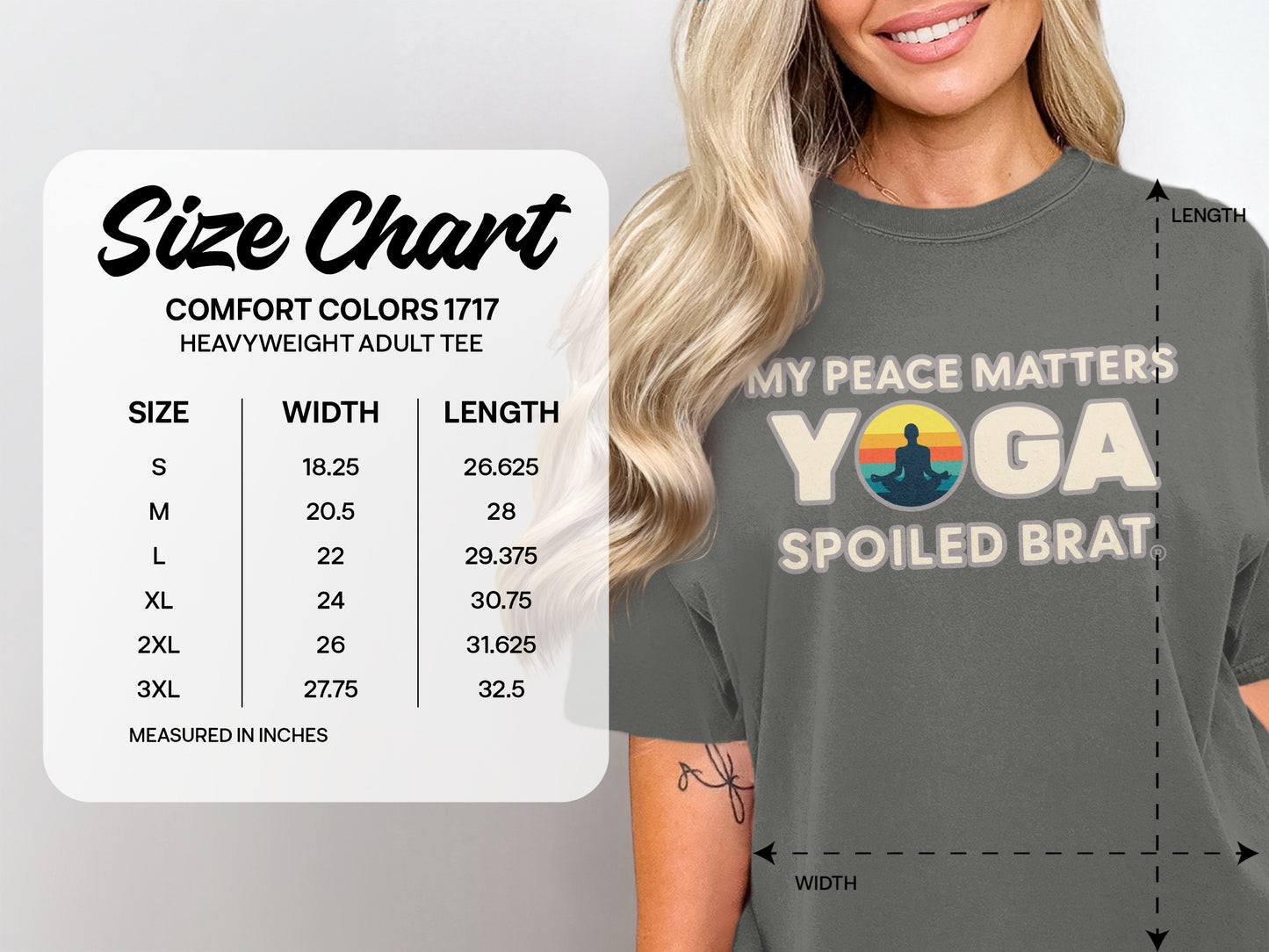 My Peace Matters Yoga Spoiled Brat Tee product type