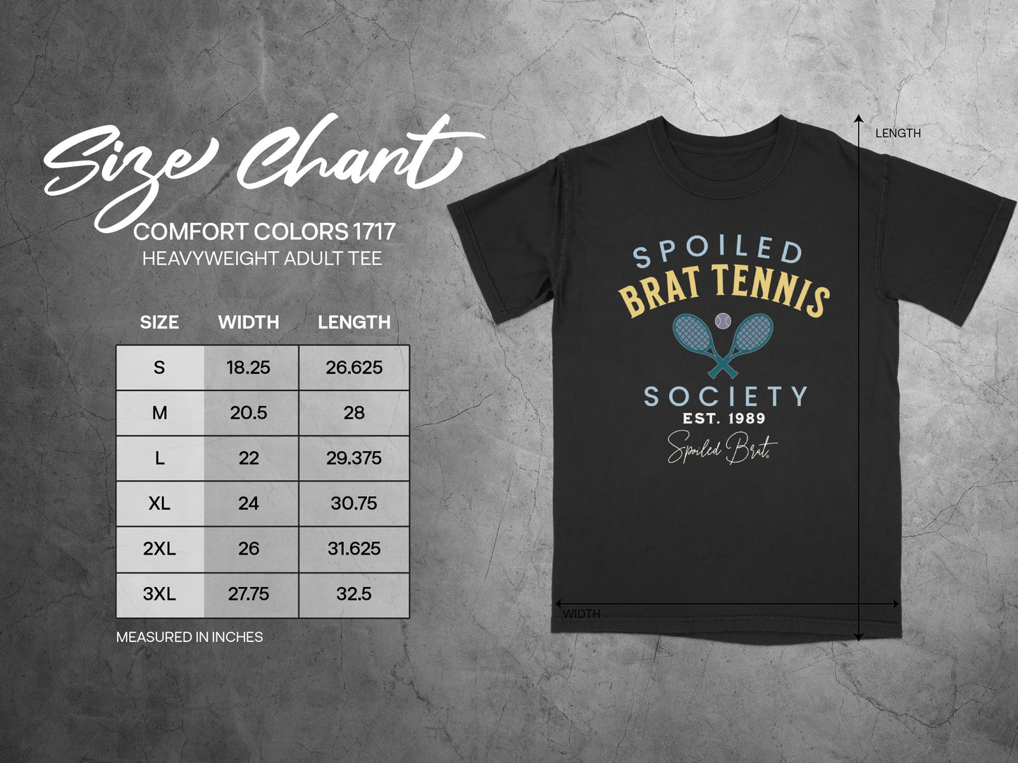 Spoiled Brat Tennis Society Heavyweight Adult Tee product