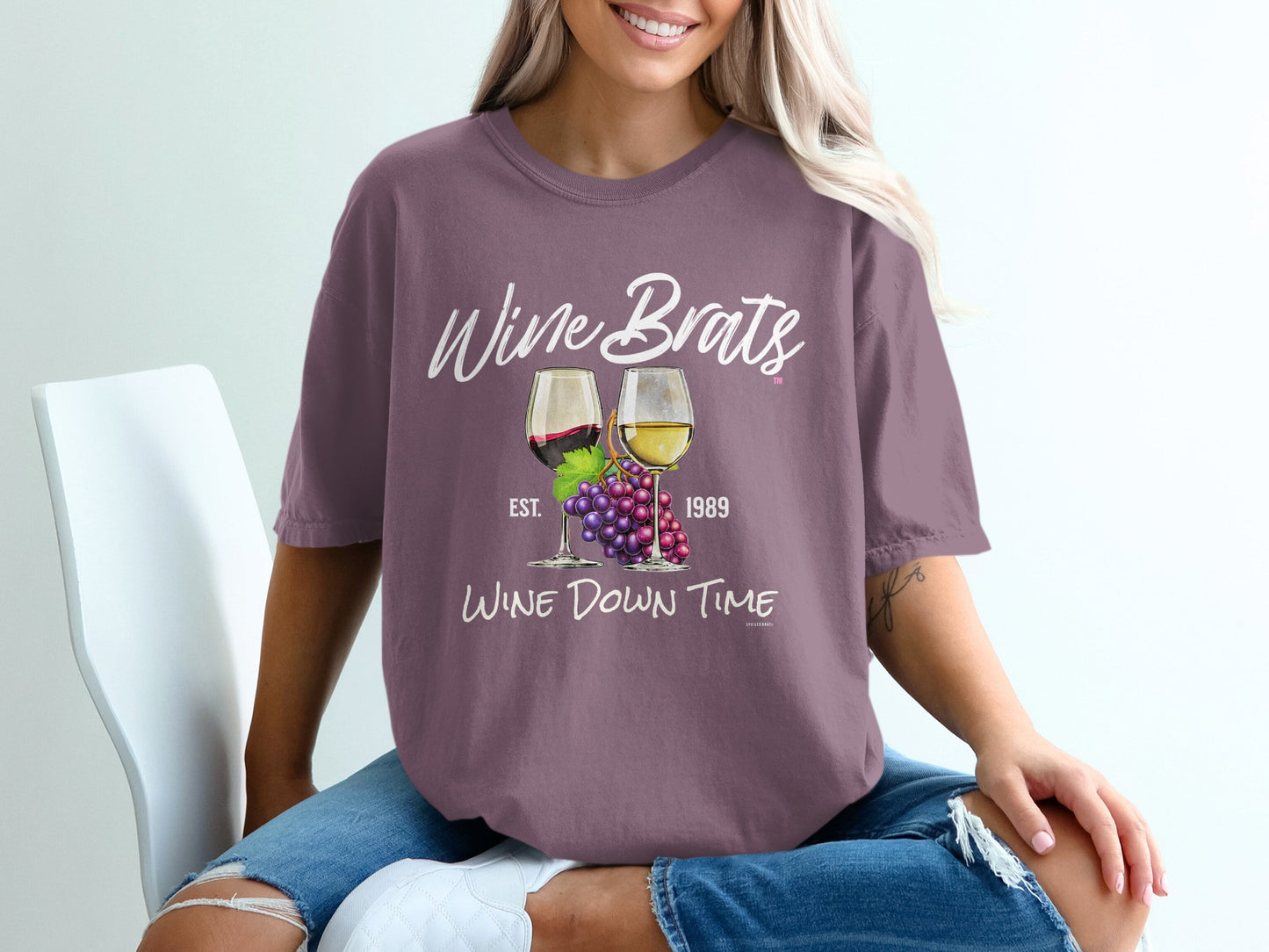 Wine Brats Wine Down Time Est. 1989 T-Shirt