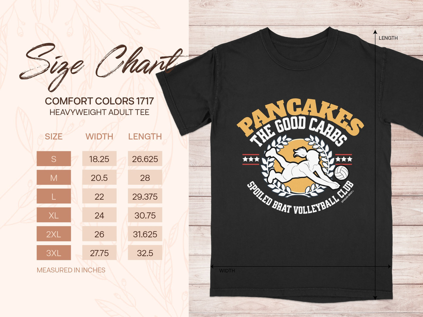 Pancakes Spoiled Brat Volleyball Club adult tee product