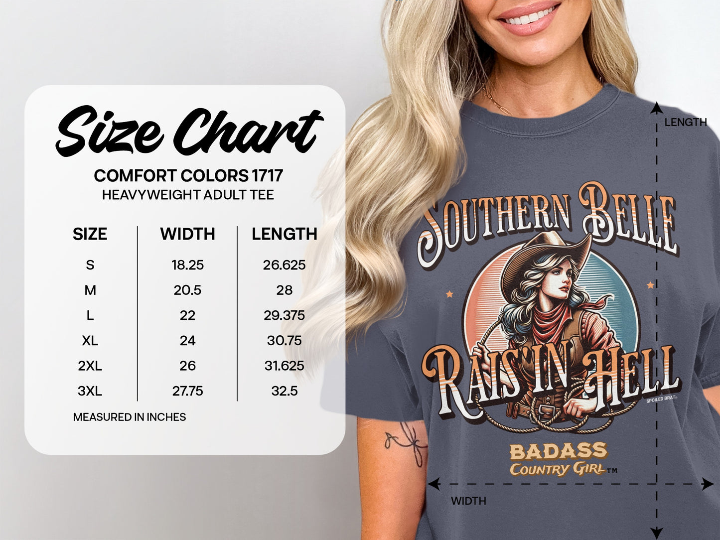 Southern Belle Raisin Hell Badass Country Girl product