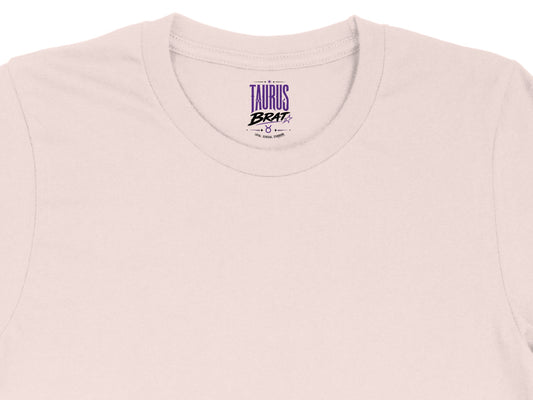 Taurus Brat graphic with the Taurus symbol and "Loyal. Sensual. Stubborn." text.
