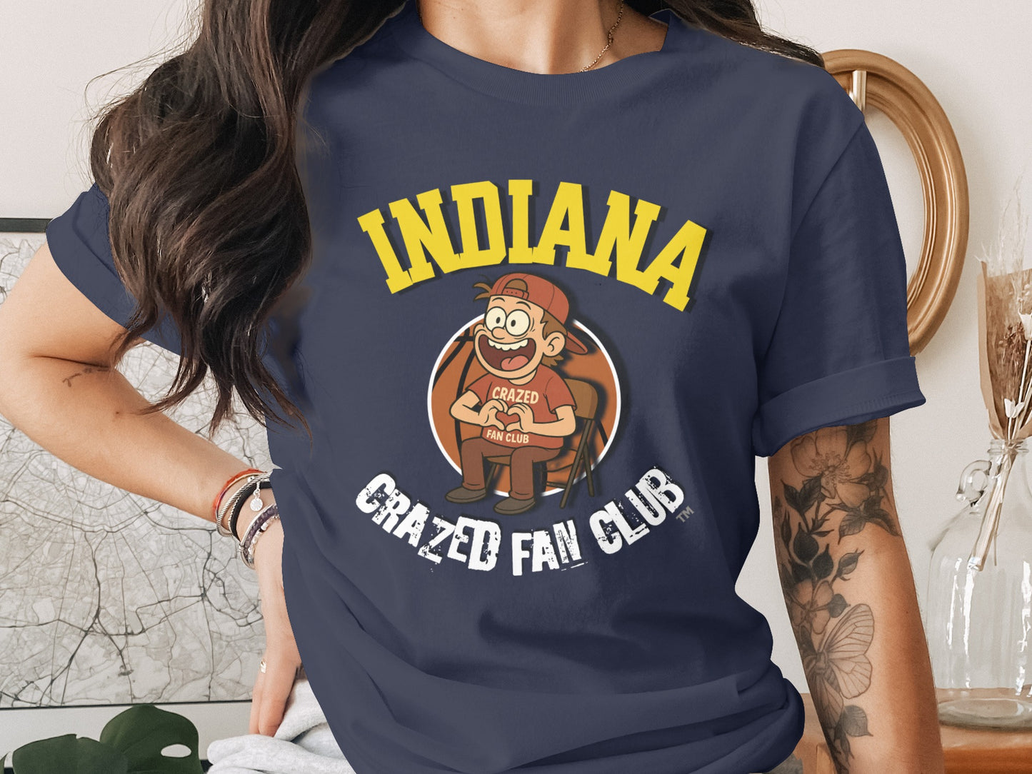 Indiana Crazed Fan Club design t-shirt product