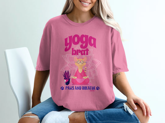 Yoga Brat Paws and Breathe Graphic Tee product
