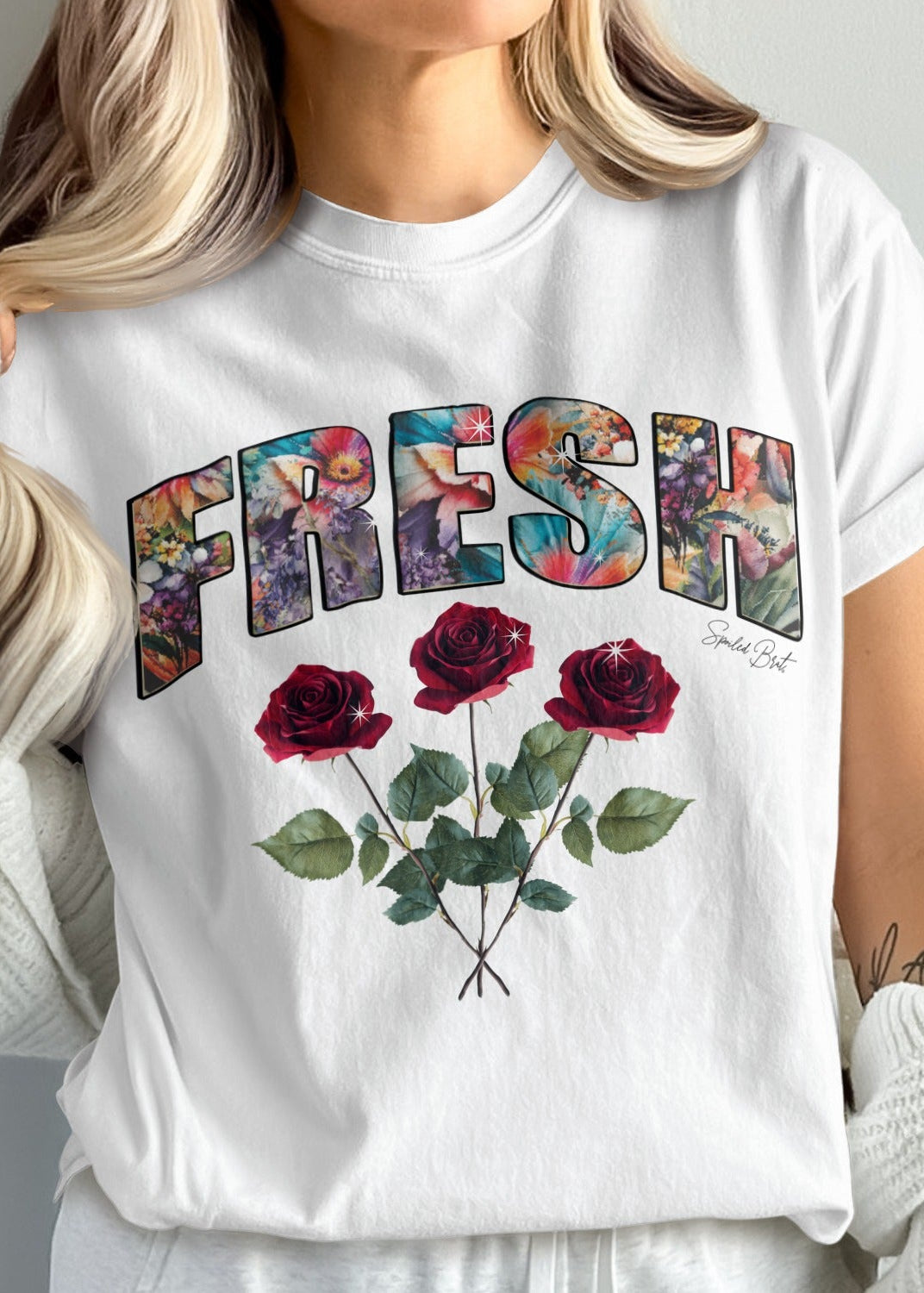 Fresh With Rose Graphic Design T-Shirt product type