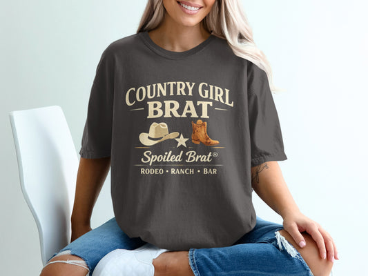 Country Girl Brat Spoiled Brat Rodeo Ranch Bar Shirt