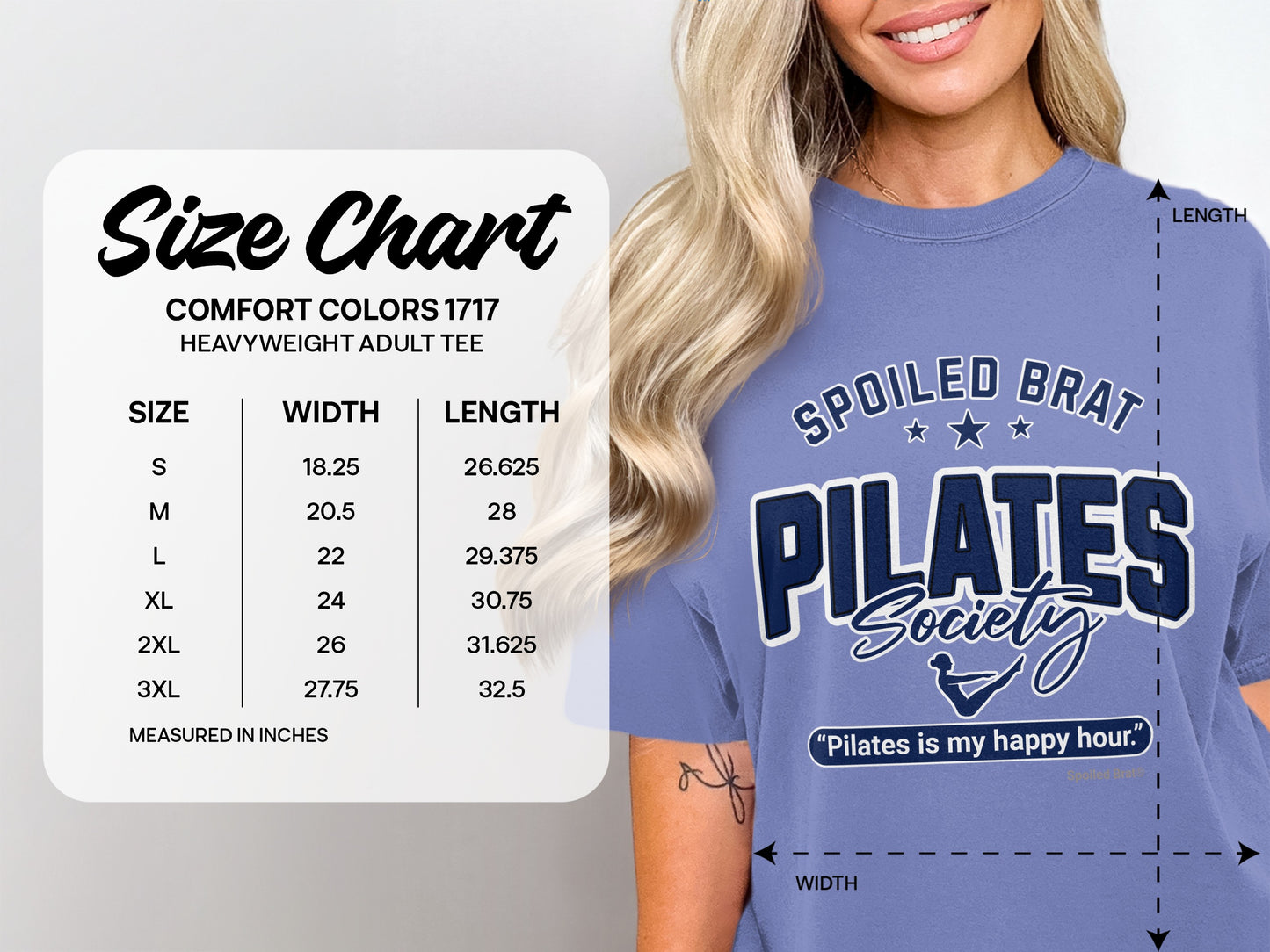 Spoiled Brat Pilates Society Heavyweight Adult Tee product