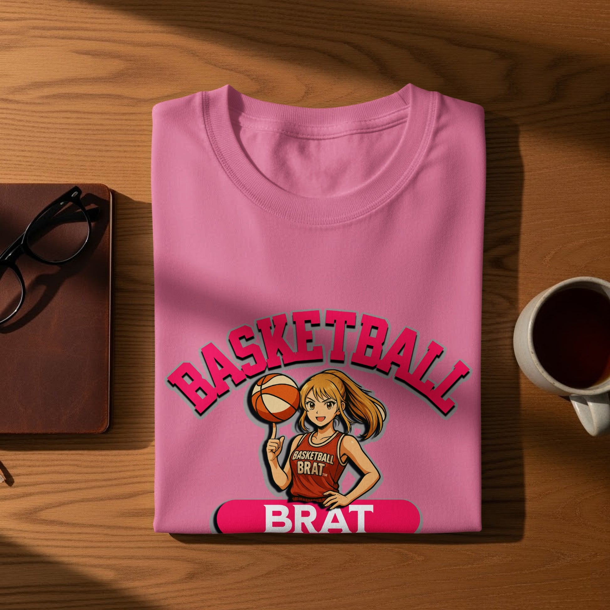 Basketball Brat Graphic Pink Basketball T-shirt Product