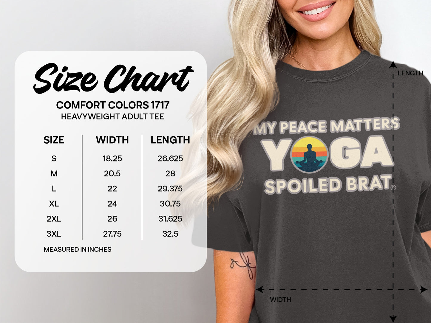 My Peace Matters Yoga Spoiled Brat Tee product