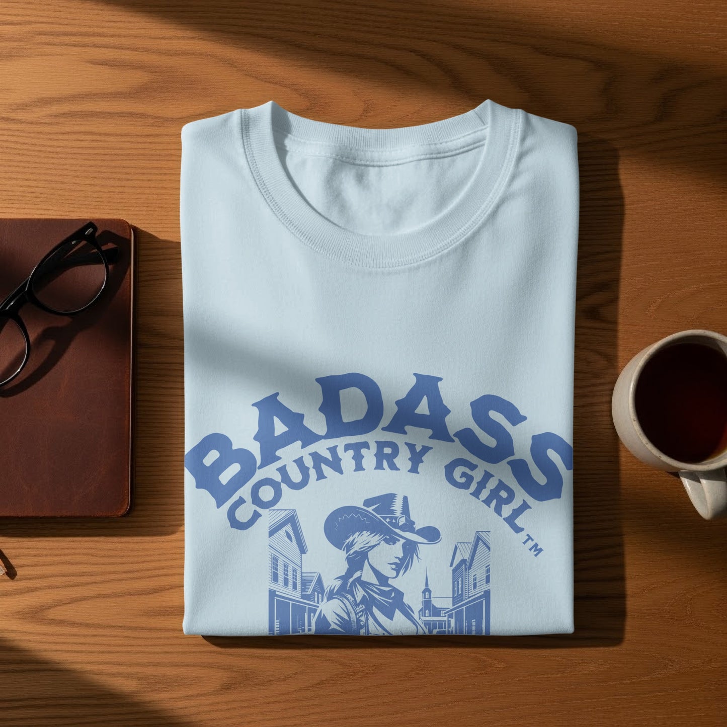 Badass Country Girl Graphic Tee Casual Wear Product