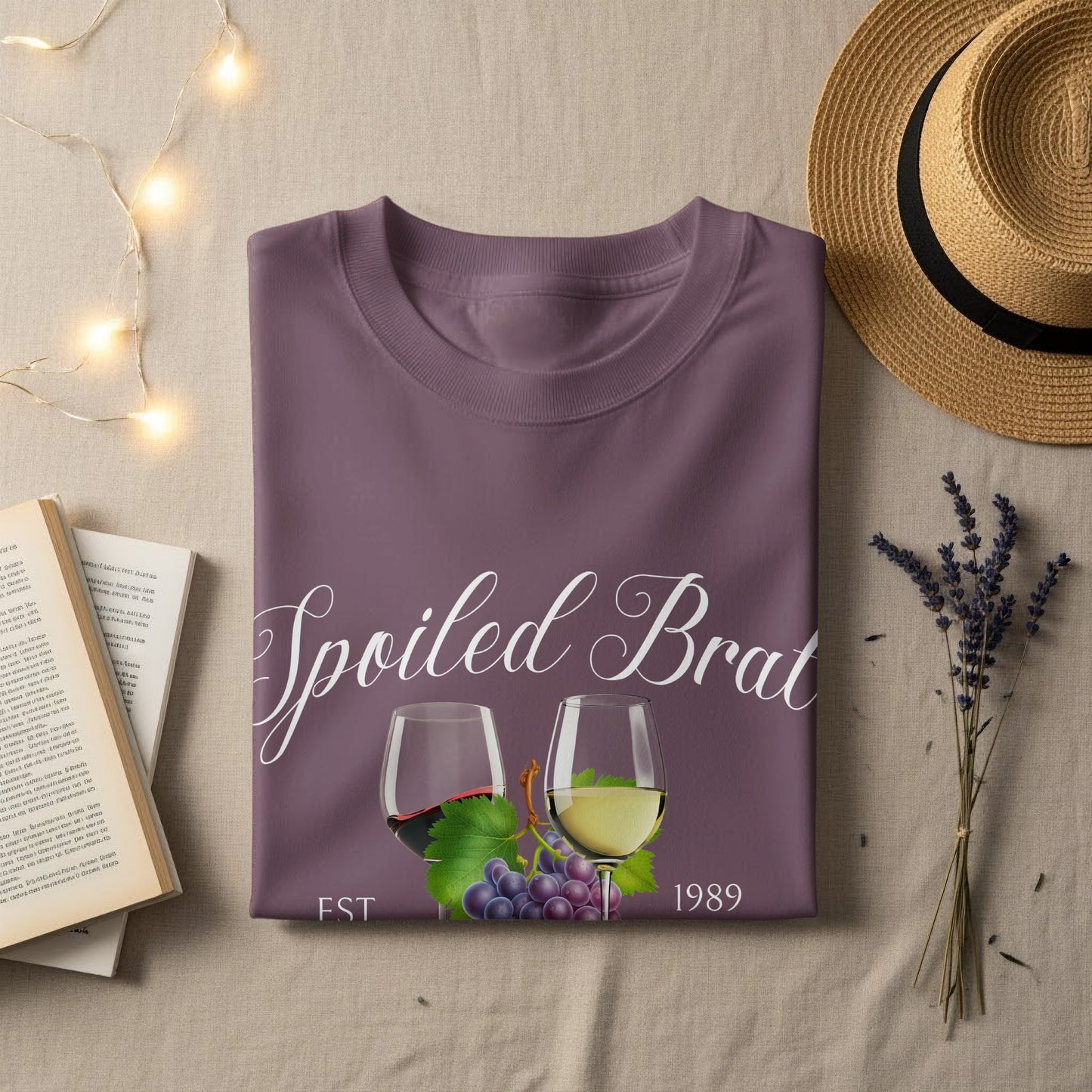 Spoiled Brat Wine Design Cute Graphic Tee product