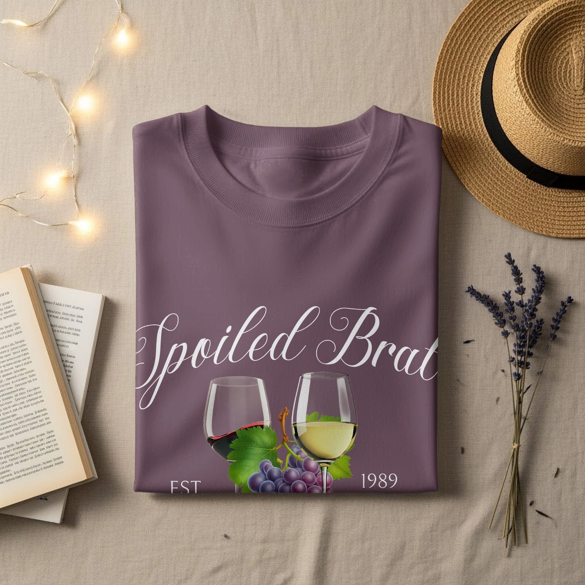 Spoiled Brat Wine Design Cute Graphic Tee product