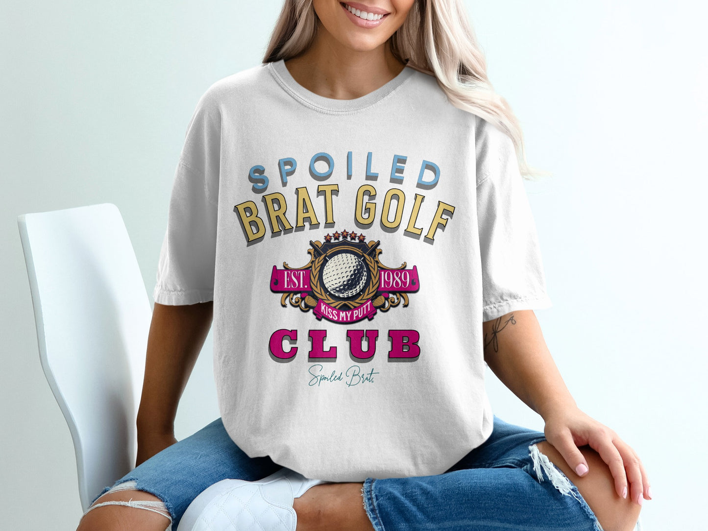 Spoiled Brat Golf Club 1989 Kiss My Putt T-shirt product type