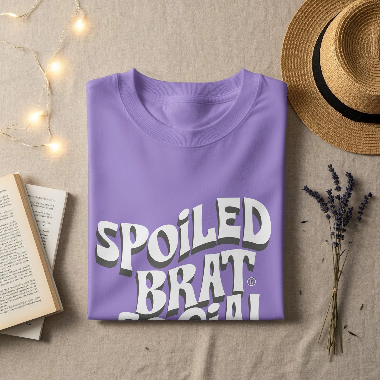 Spoiled Brat Lavender T-Shirt Casualwear Fashion product