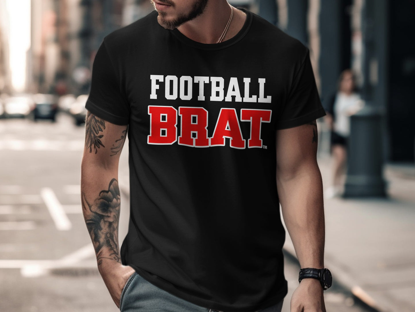 Football Brat Graphic Tee Stylish Sports Fan Product