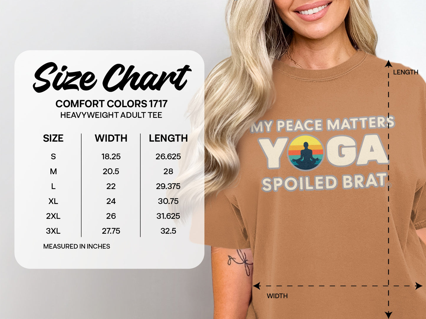 My Peace Matters Yoga Spoiled Brat Adult Tee product