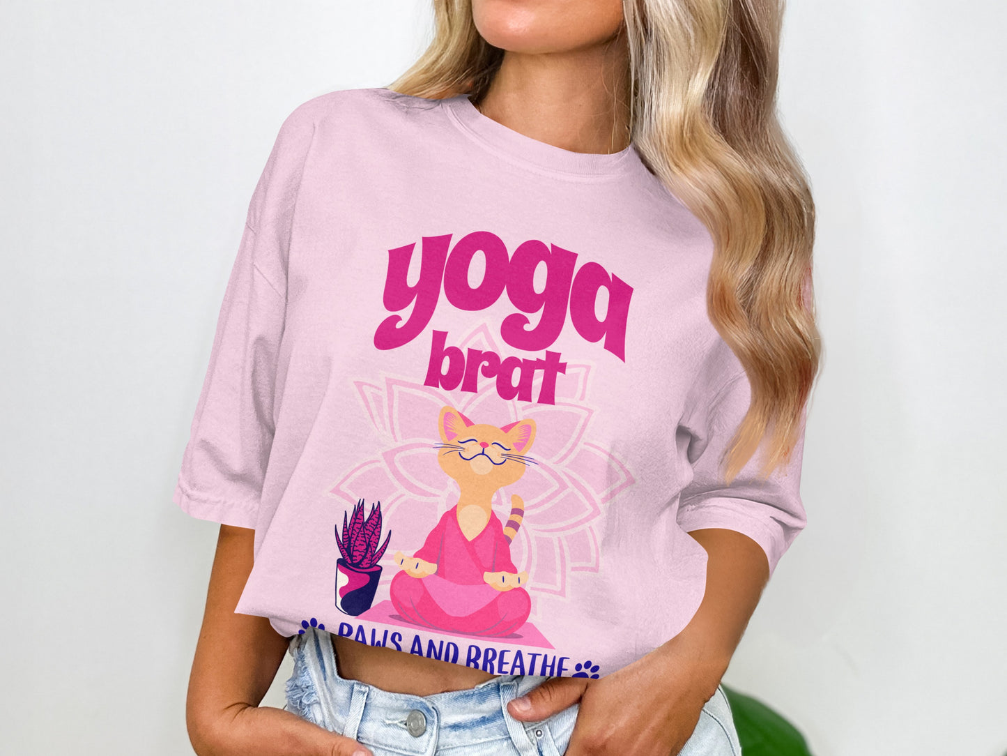 Yoga Brat Paws and Breathe Design Shirt Product