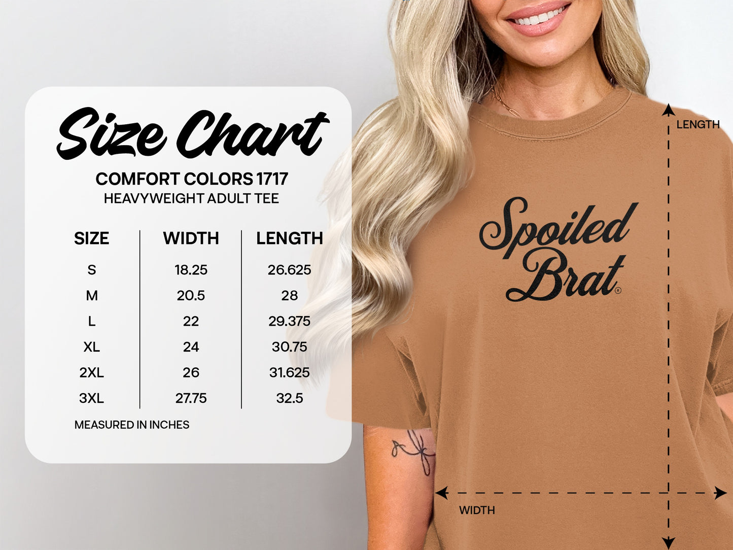 Spoiled Brat Graphic Printed Heavyweight Adult Tee product