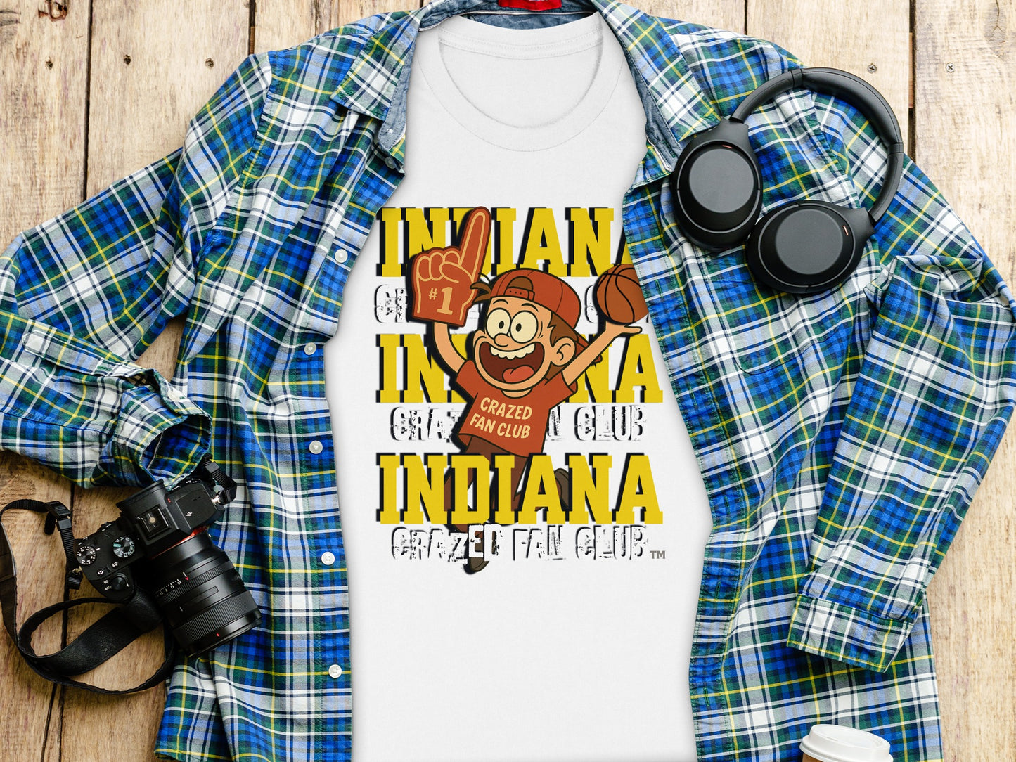 Indiana Crazed Fan Club Graphic Print T-shirt product