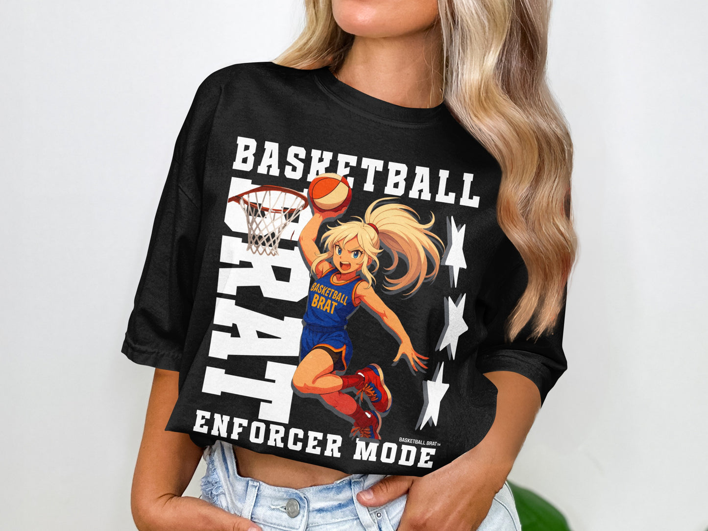 Basketball Brat Enforcer Mode Graphic T-Shirt product