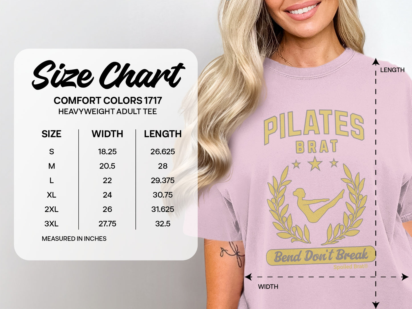 Pilates Brat Bend Don't Break Tee product type