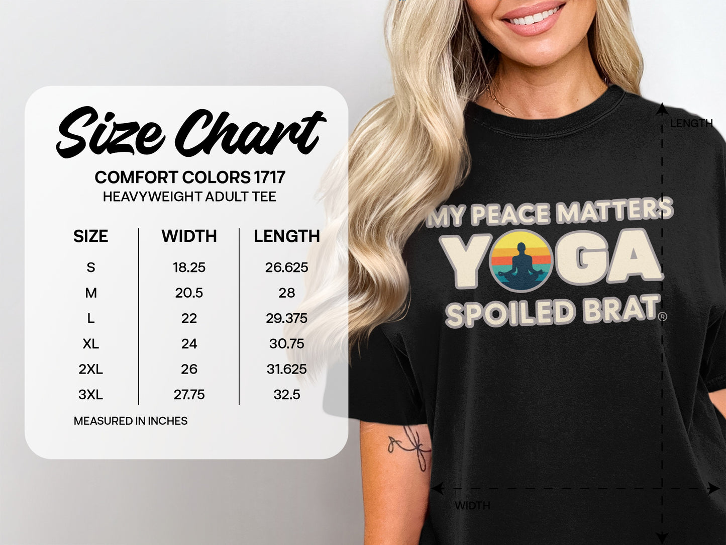 My Peace Matters Yoga Spoiled Brat Adult Tee product type