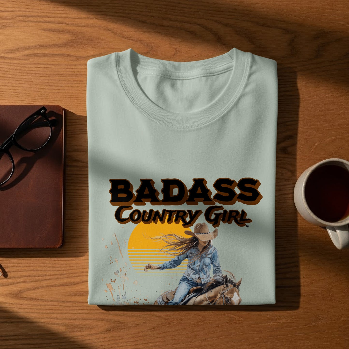 Badass Country Girl Graphic Tee Shirt product type