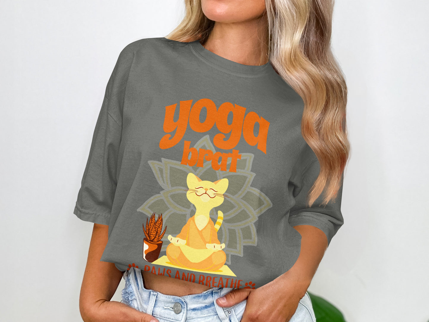 Yoga Break Paws and Breathe Graphic Tee product type