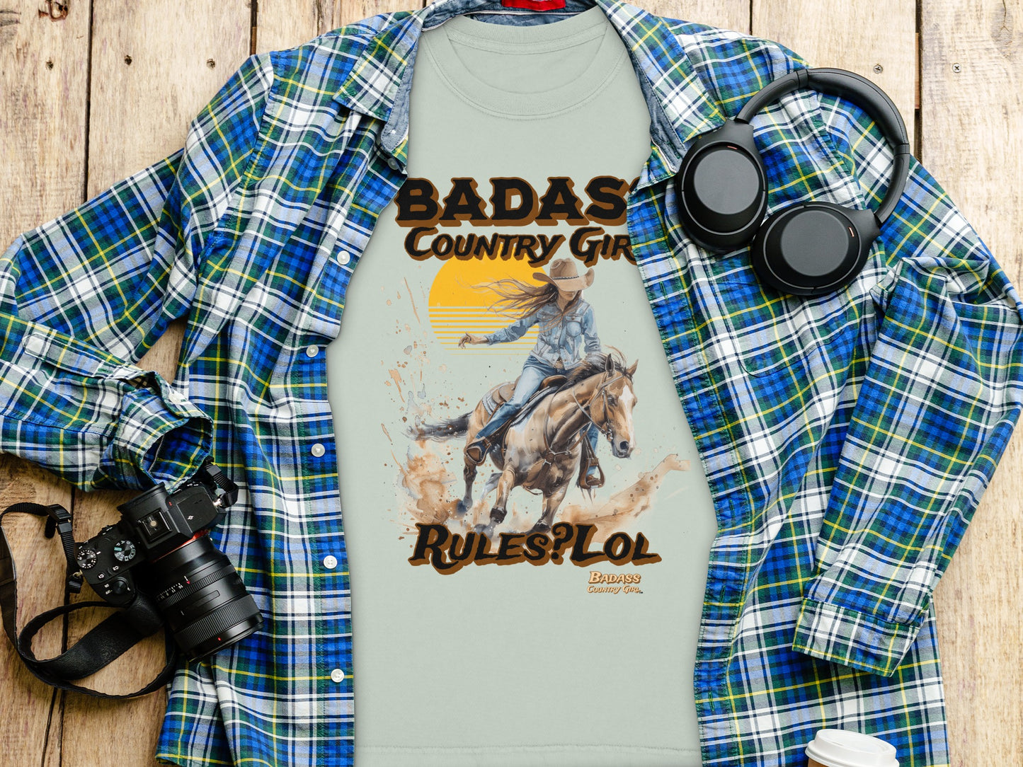 Badass Country Girl Rulesplol Graphic Shirt product