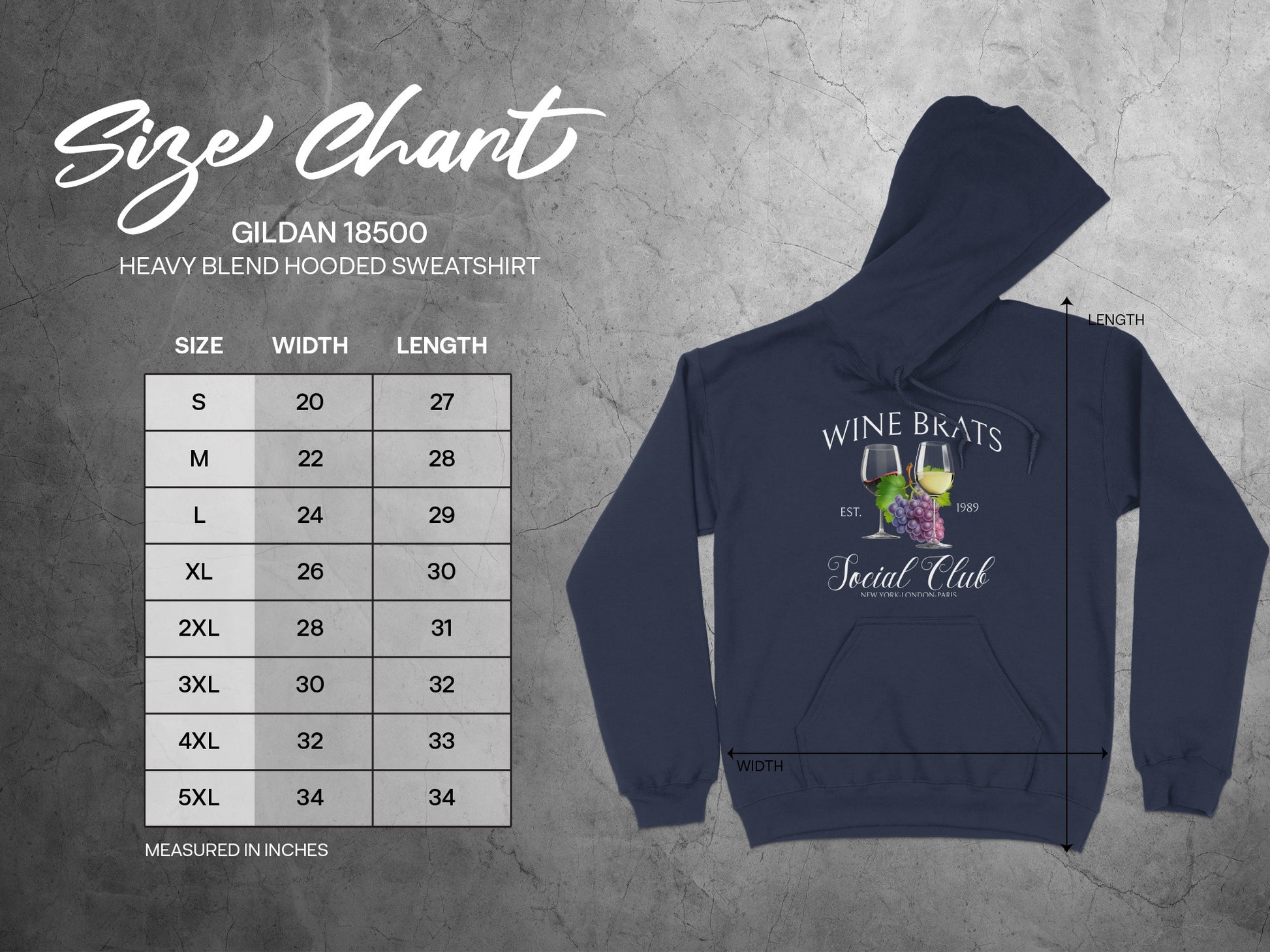 Wine Brats Social Club Hooded Sweatshirt Product