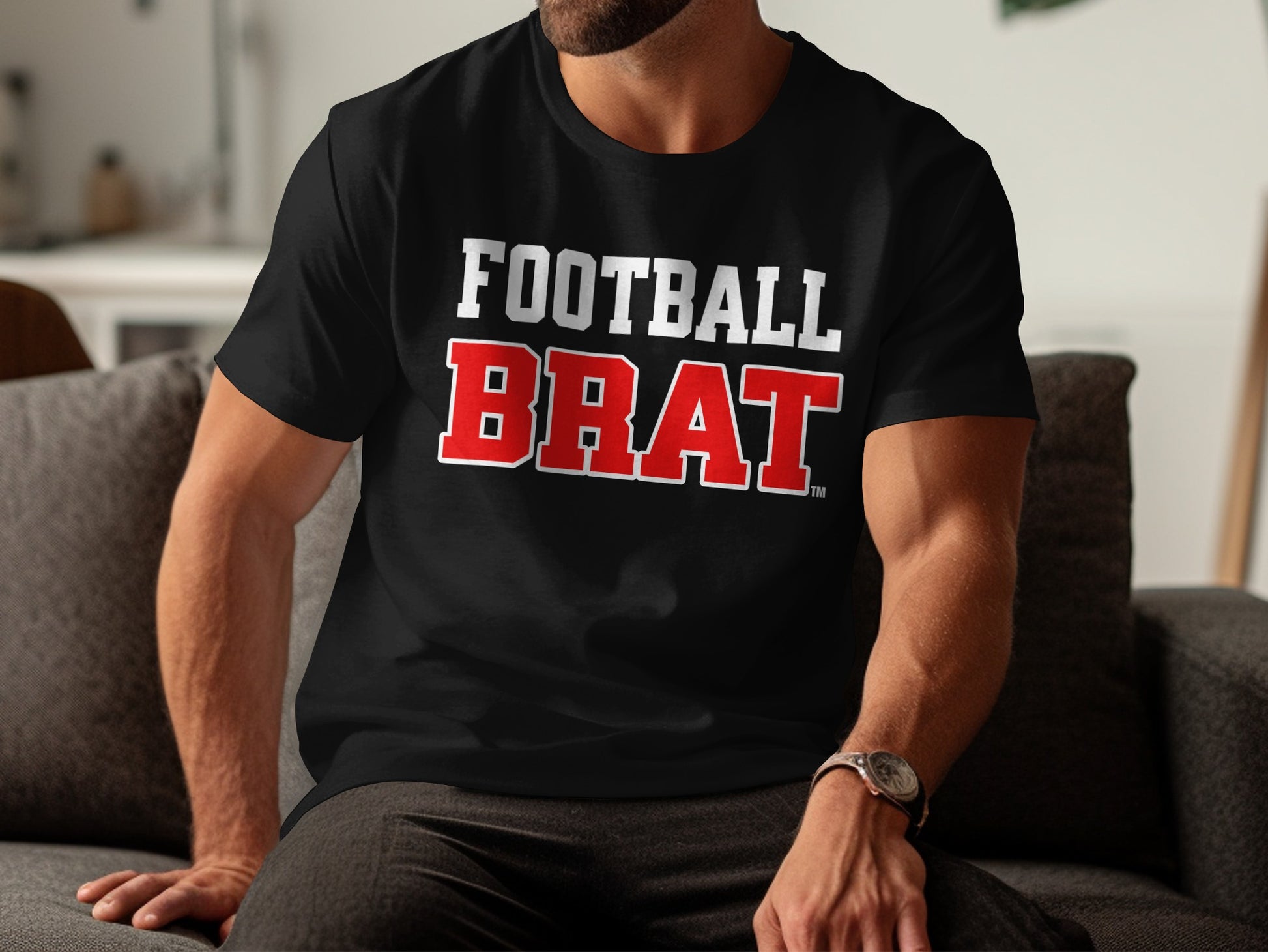 Football Brat Graphic Tee Shirt Casual product type