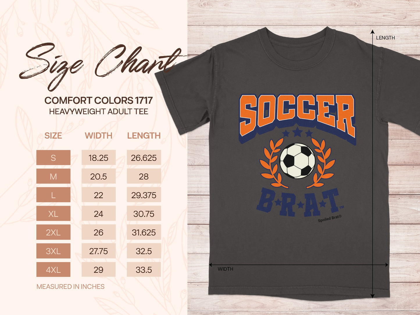 Soccer Brat Spoiled Brat Tee for Adults