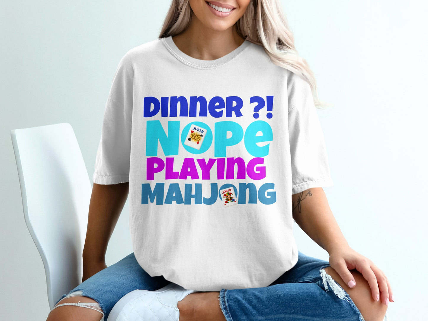 Dinner Nope Playing Mahjong Funny Card Game product type