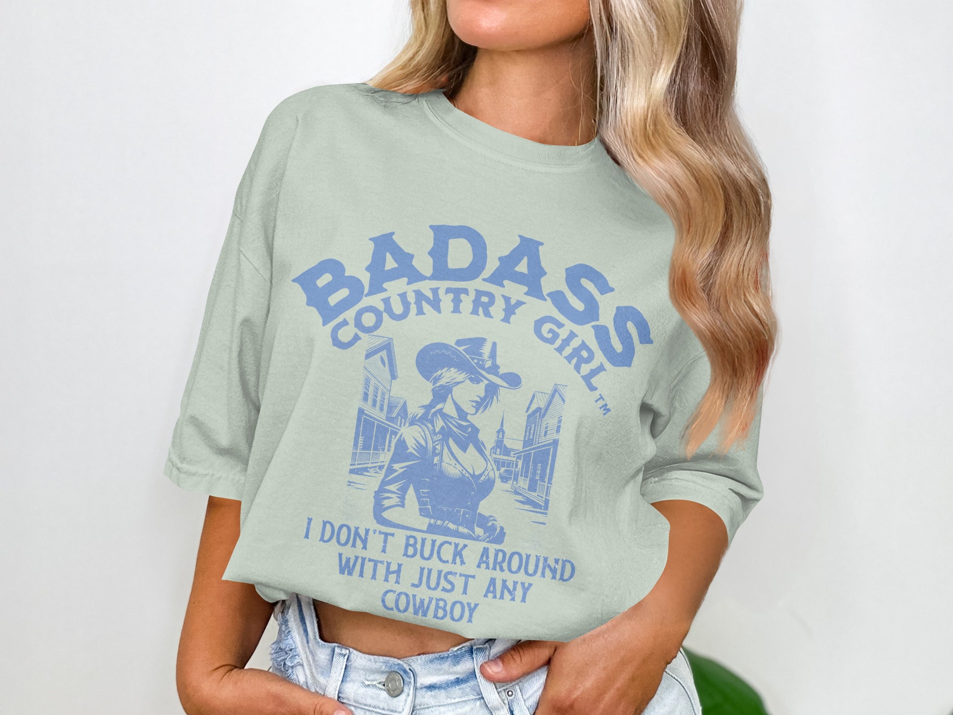 Badass Country Girl I Don't Buck Around T-Shirt product type