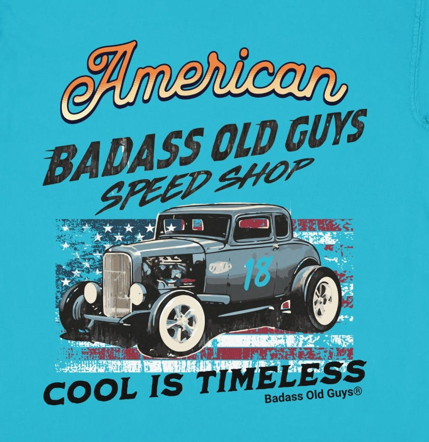 American Badass Old Guys Speed Shop Hot Rod product type