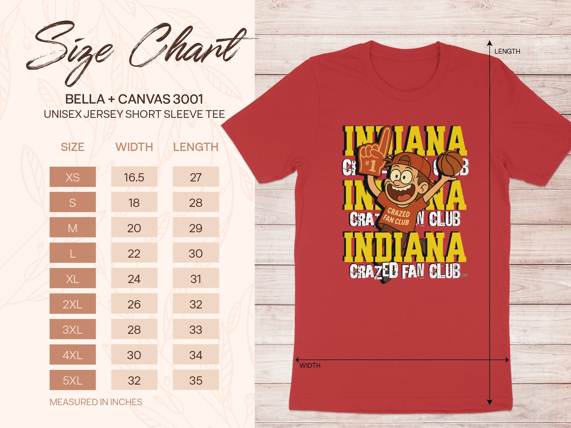 Indiana Crazed Fan Club Unisex Jersey Short Sleeve Tee product